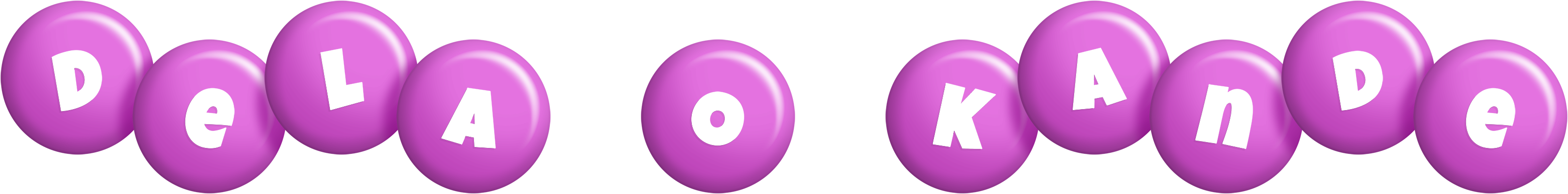 Dela O Kande candy-purple logo